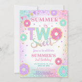 Twee zoete uitnodiging op de dag van de geboorte (Voorkant)