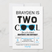 Twee zondagse zondagsuitnodiging kaart (Voorkant)