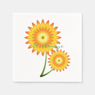 Twee zonnebloemen Plant Thunder_Cove Servet