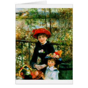 Twee zussen op de Terrace door Renoir