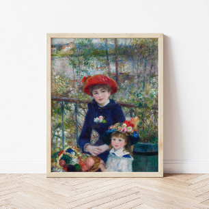 Twee zussen (op het terras)   Renoir Poster