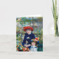 Twee zussen, Op het terras van Pierre-Augus Renoir