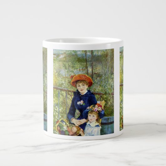 Twee zussen (op het terrein) van Pierre Renoir Jumbo Mok (Voorkant)