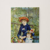 Twee zussen (op het terrein) van Pierre Renoir Legpuzzel (Verticaal)