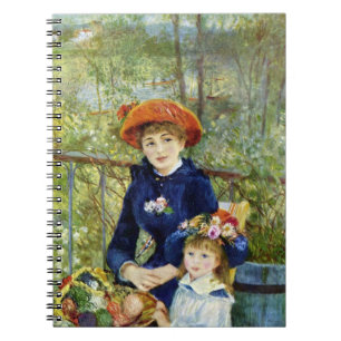 Twee zussen (op het terrein) van Pierre Renoir Notitieboek