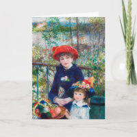 Twee zussen - Renoir Impressionist Painting 1881