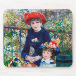 Twee zussen - Renoir Impressionist Painting 1881 Muismat
