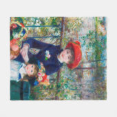Twee zussen - Renoir Impressionist Painting Fleece Deken (Voorkant (Horizontaal))