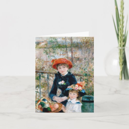 Twee zussen - Renoir Impressionist Painting Kaart (Voorkant)