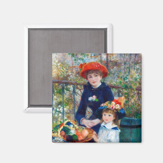 Twee zussen, Renoir Magneet (Voorkant / Achterkant)