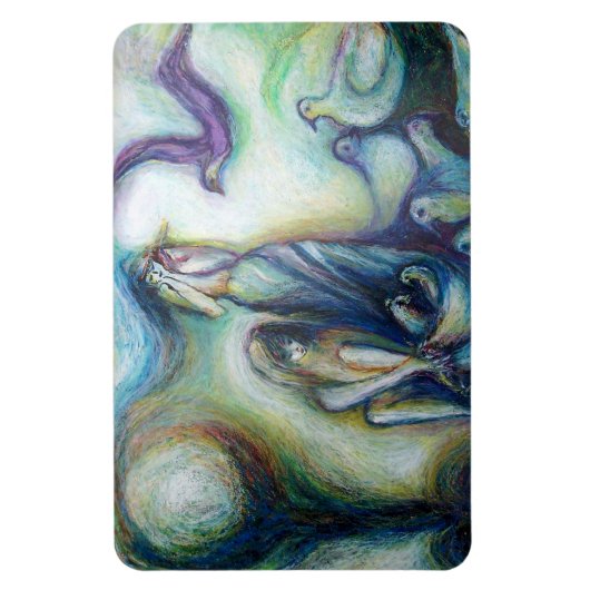 Twee zussen, vogels en Natuur Magneet (Verticaal)