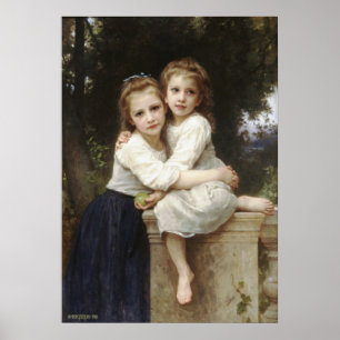 Twee zuster 1901 Bouguereau Poster