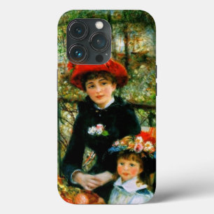 Twee zusters op het terras iPhone 13 pro hoesje