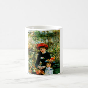 Twee zusters op het terras van Renoir Koffiemok
