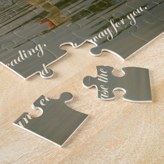 Twee zwanen - Liefde-boodschap Legpuzzel (Zijkant)