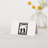 Twee zwarte Beren dansen onder de bomen Owl White (Achterkant)