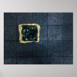 Twee zwarte en bruine houten planken poster