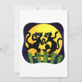 Twee zwarte katten kaart (Voorkant)