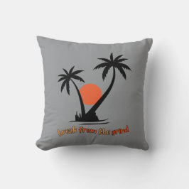 Twee zwarte palmen BFTG kussen