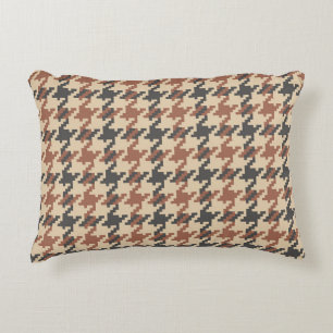 Tweed Goose Foot  Pattern Accent Kussen