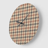 Tweed Goose Foot Pattern Grote Klok (Hoek)