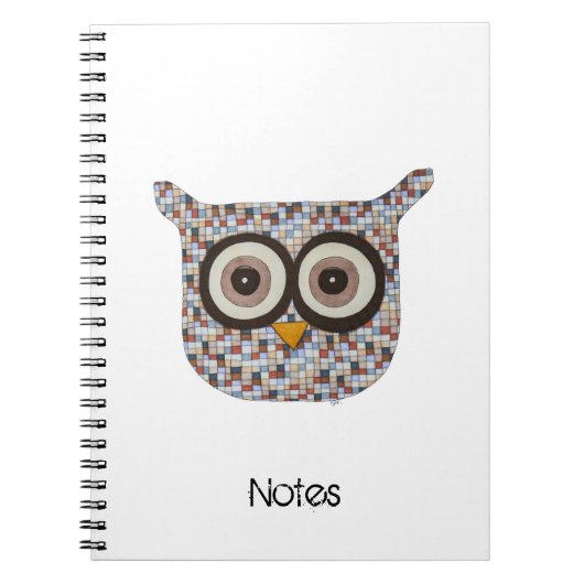 Tweed Owl Carnet (Devant)