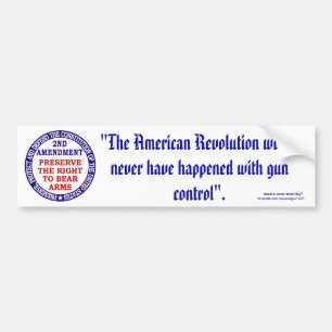 Tweede amendement_1/60 bumpersticker