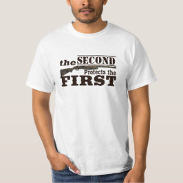 Tweede amendement Bescherming eerste amendement T-shirt