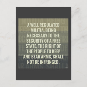 Tweede amendement briefkaart