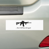 Tweede amendement: Bumpersticker! Bumpersticker (Op auto)