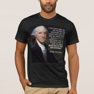 Tweede amendement Citaat - George Washington T-shirt
