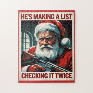 Tweede Amendement Kerstman Puzzel   Rechten op Wap