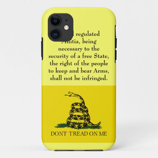 Tweede amendement - Leer me niet Case-Mate iPhone Case (Achterkant)