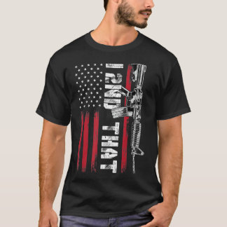 Tweede amendement: Pistool Amerikaanse vlag T-shirt