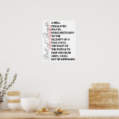 Tweede amendement Poster (Keuken)