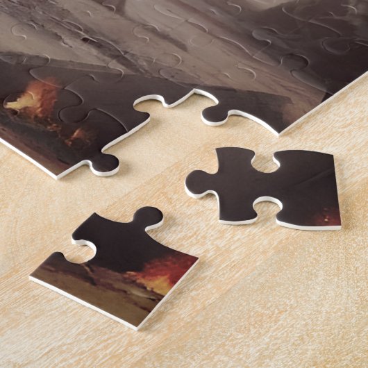 Tweede Amendement Santa Funny Christmas Legpuzzel (Zijkant)