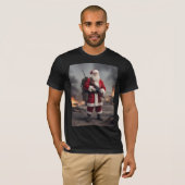Tweede Amendement Santa Funny Christmas T-shirt (Voorkant volledig)