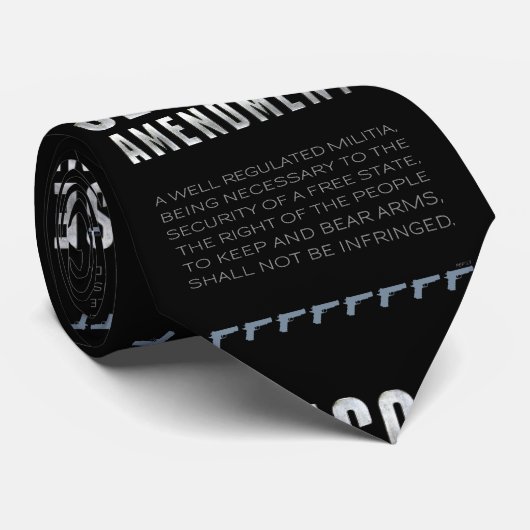 Tweede amendement stropdas (Opgerold)