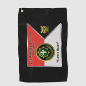 Tweede Armored Cavalry Regiment Guidon Golfhanddoek (Voorkant)