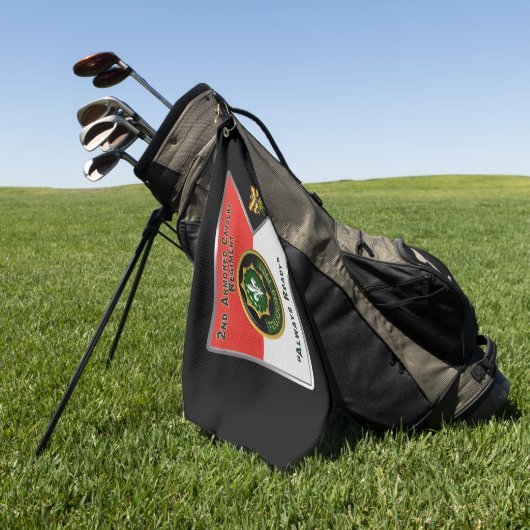 Tweede Armored Cavalry Regiment Guidon Golfhanddoek (Groen)