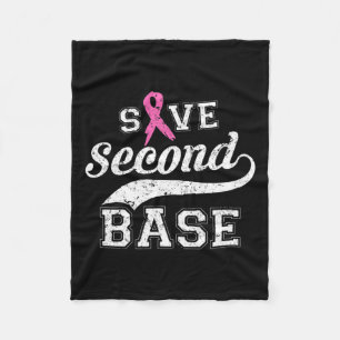 Tweede basis roze lint borstkanker bewustzijn fleece deken