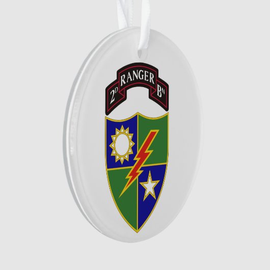 Tweede bataljon - 75e Ranger Regiment Ornament (voorkant)