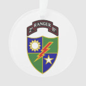 Tweede bataljon - 75e Ranger Regiment Ornament (voorkant)