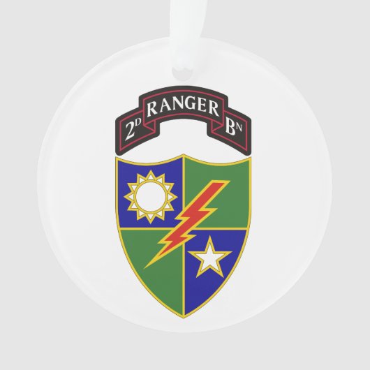 Tweede bataljon - 75e Ranger Regiment Ornament (voorkant)
