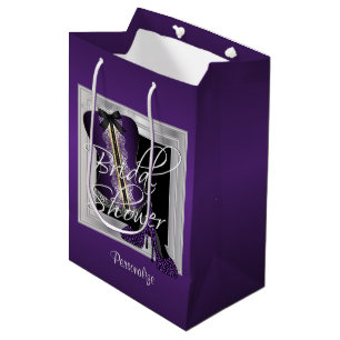 Tweede Bruidsmeisjesfeest met lingerie   Paars Medium Cadeauzakje