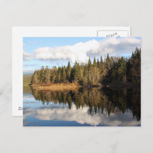 Tweede Connecticut Lake Briefkaart (Voorkant / Achterkant)