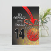 TWEEDE DAG - BASKETBALL - 14E INVITATIE KAART (Staand voorkant)