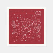 Tweede dag van het kerstfeest Papieren servetten (Voorkant)