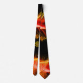 TWEEDE DRAGONS, GOLD CELTIC KNOPT Oranje Black Swi Stropdas (Achterkant)