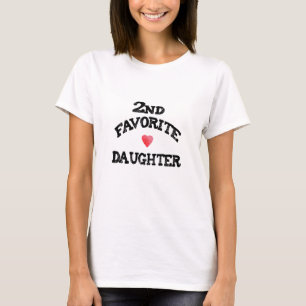 Tweede favoriete dochter beste 2e kind grappige zu t-shirt